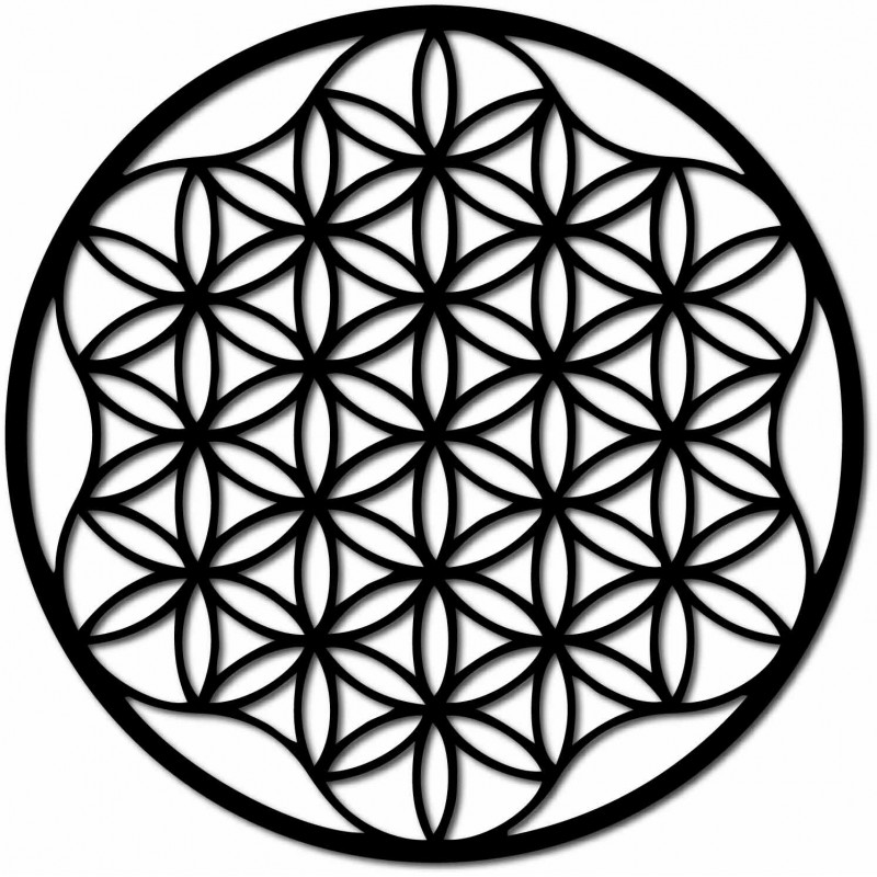 Egy mandala képe rétegelt lemezről 120 cm -ig