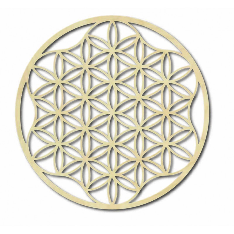 Egy mandala képe rétegelt lemezről 120 cm -ig